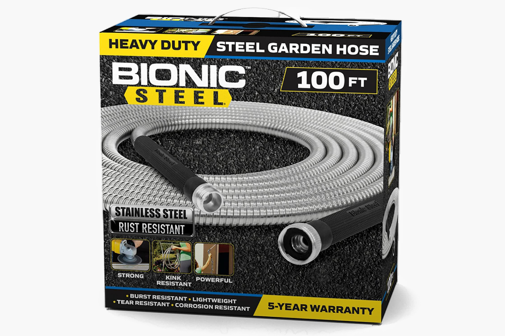 Bionic Steel 100 Foot Garden Hose 304 Stainless Steel Metal Water Hose image