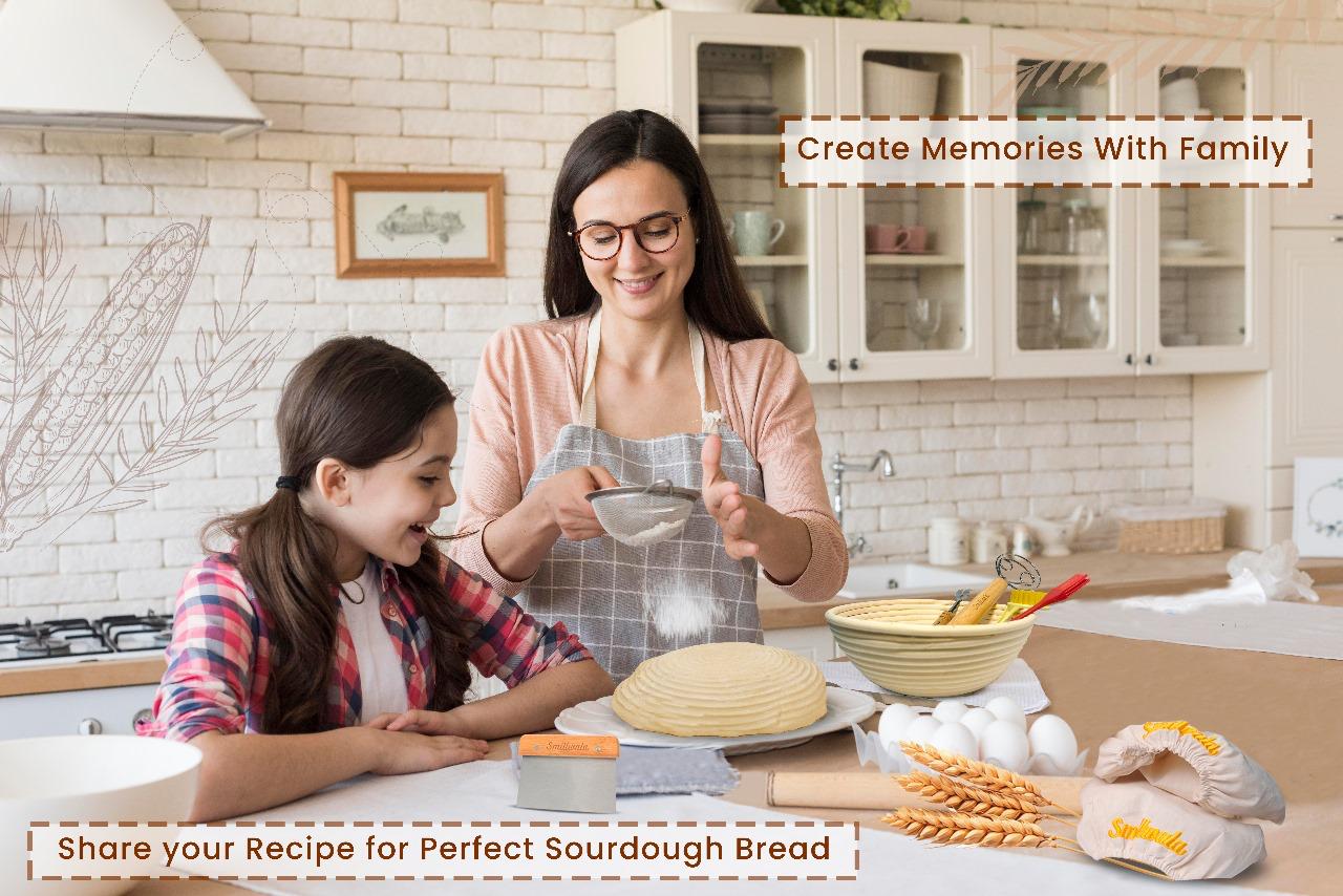 Set of 2 Banneton Bread Proofing Basket with Linen Liner, 9" Round & 10" Oval Bread Basket with 9 Essential Bread Making Tools – Rattan Sourdough Banneton Basket Kit for Baking Enthusiasts image